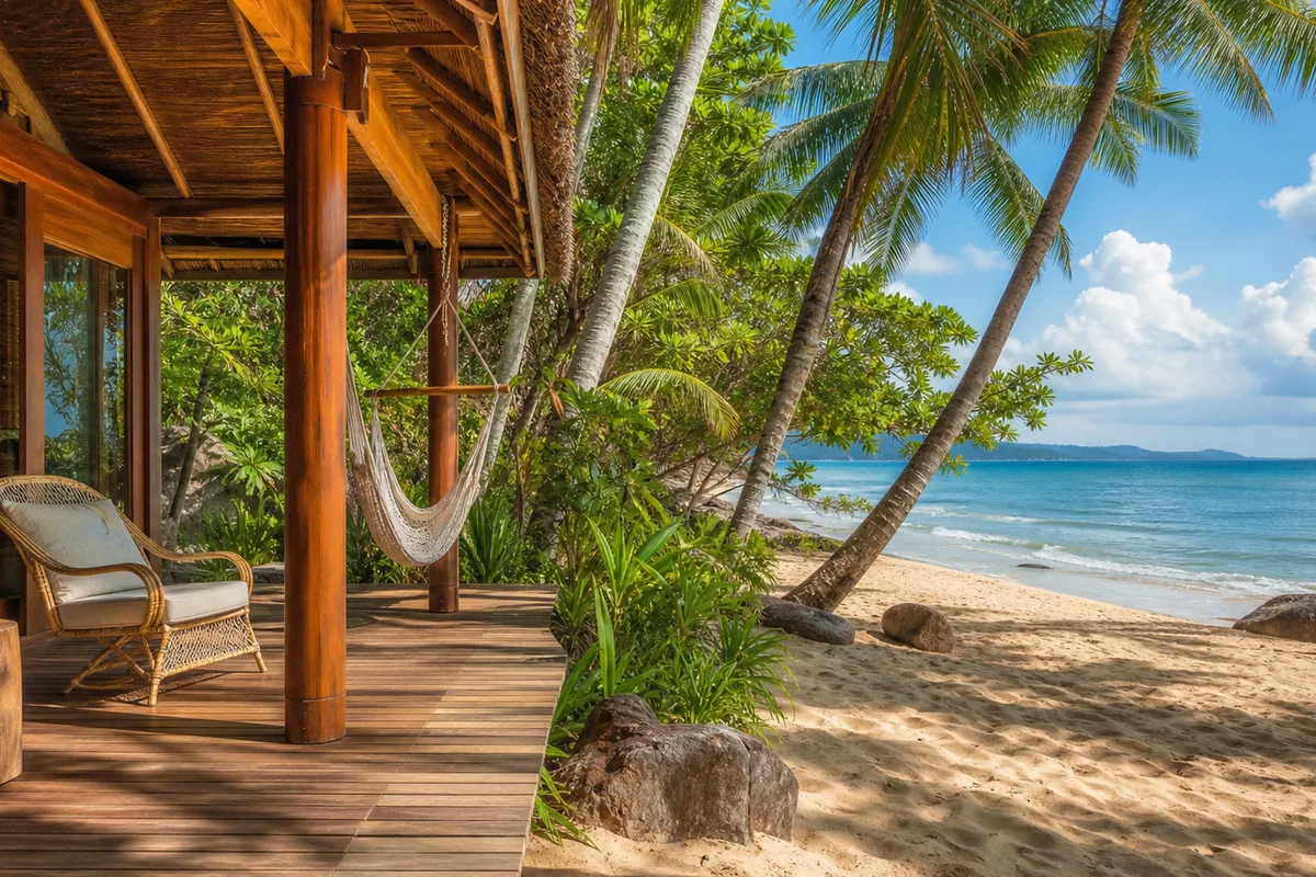 Bungalow bãi biển trên Bãi Dài Phú Quốc — cách biển 10 mét